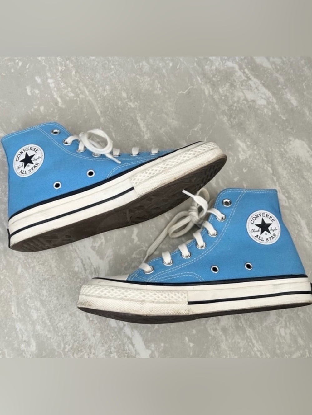 Converse Chuck 70 Vintage Canvas Hi-Top sneaker in University Blue- Woman’s 6